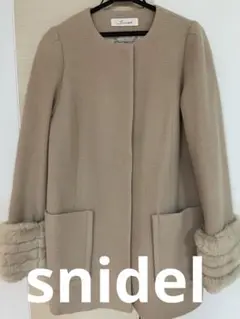 snidel スナイデル コート ラビットファー S