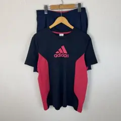 アディダス セットアップ Tシャツ ハーフパンツ ブラック レディース 古着