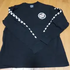 santa cluz サンタクルーズ ロンＴ 袖プリ バックプリント チェッカー