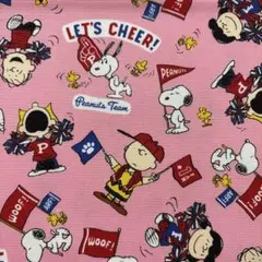 約縦48×50㎝　SNOOPY オックス　生地　はぎれ