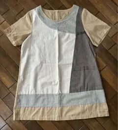 INNOCENTE イノセント　切替えチュニック　半袖　ブラウス　M〜L　未使用