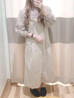 リネン混ジャンパースカート Samansa Mos2