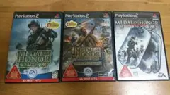 週末特価‼️名作‼️PS2メダルオブオナー第二次世界大戦三部作セット