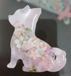 確認用　レジン　ヘアゴムなど　　犬さん