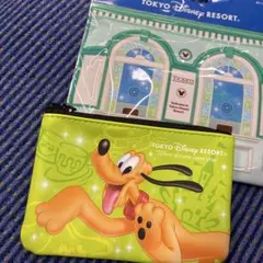 ディズニーリゾート　チケット柄ポーチ　プルート