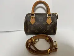 ルイヴィトン ミニスピーディー ショルダー ハンドバッグ 2way ショルダ付