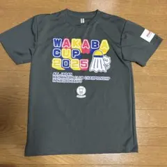 WAKABA CUP 2025 バドミントンシャツ グレー　ユニS