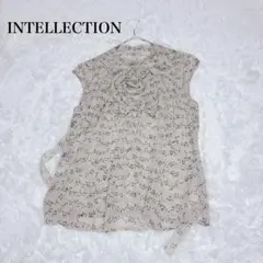 INTELLECTION プリント 音符柄 総柄 ノースリーブ ワールド 44
