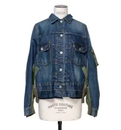新品 21ss sacai Denim x MA-1 Jacket Gジャン 3