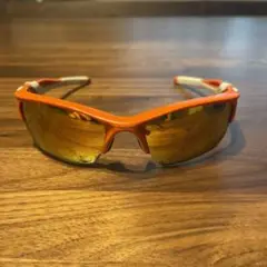 Oakley スポーツサングラス オレンジ/ホワイト