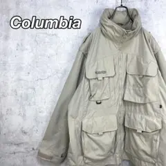 超希少 コロンビアGRTフィッシングジャケット ベスト 刺繍ロゴ 袖取り外し可能