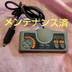 【メンテナンス済】PCエンジン用コントローラー（グレー×オレンジ）