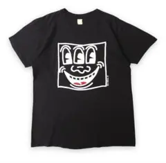 80s Keith Haring 3-Eyed Face Tシャツ風　FIVE