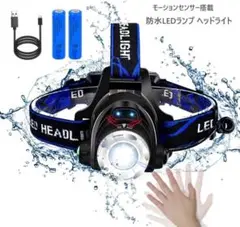 送料0円 HOTIONE ヘッドライト LED ライト モーションセンサー機能