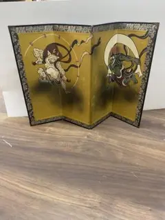 風神雷神 ミニ屏風 琳派