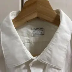 50s "ARROW" WHITE COTTON SHIRT