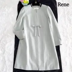 美品♡ Rene ルネ ミントグリーン リボン ウールコート 銀座店限定品