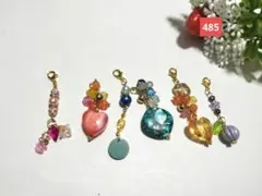 オリジナル天然石チャームセット( ´ ` )♡485