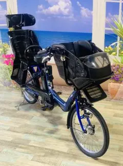4267 電動自転車ヤマハ子供乗せ 20インチ ハイクオリティ ブルー