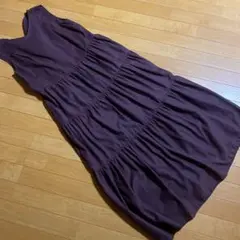 プラステ ティアードロングワンピース