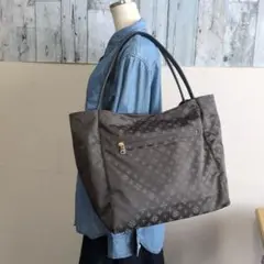 ♥新品同様♥ラシットTOKYO　ダークグレー トートバッグ　大サイズ