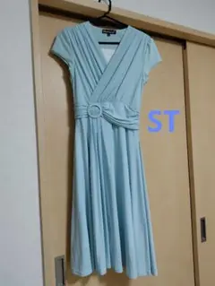 Mimi Grant 水色 マリリンワンピ　ワンピース