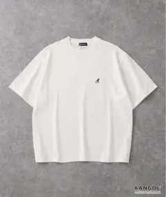 KANGOL/カンゴール 別注 ロゴ ワンポイント刺繍オーバーサイズ半袖Tシャツ
