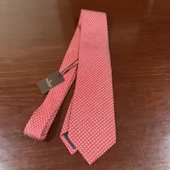 ポールスチュアート　ネクタイ　ドット柄　レッド　新品未使用　タグ付き