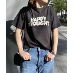 スピック＆スパン　HAPPY THOUGHTロゴT ブラック