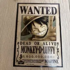 MONKEY D. LUFFY WANTED 手配書ブロマイド