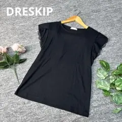 DRESKIP ドレスキップ　ブラウス　ブラック　ノースリーブ　Lサイズ