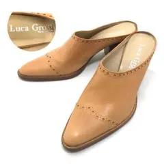Luca Grossi ルカグロッシ サボサンダル ライトブラウン ヒール