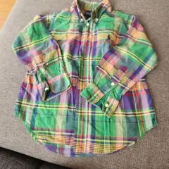 Ralph Lauren チェック柄ポロシャツ 4/4T
