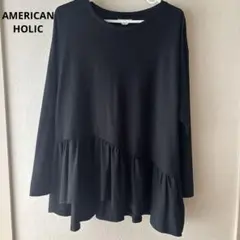 AMERICAN HOLIC ブラック長袖トップス M