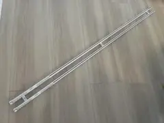 【美品】TOSO:トーソー カーテンレール ダブル ホワイト 178cm