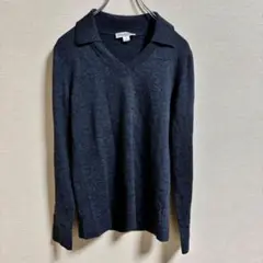 ペンドルトン PENDLETON メリノウール100% 襟付き　Vネック　ニット