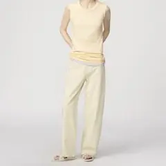 UNIQLO　コットンワイドパンツ　61cm