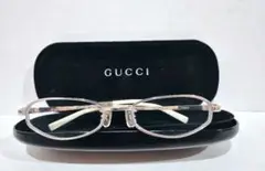 ☆美品☆GUCCI クリア/ホワイト メガネ ケース付き　GG-9593j