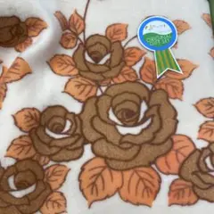 バラの花柄 シングルフラットシーツ