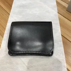 (タダノ猫) wild swans Wネームレザー 名刺入れ 黒 タダノ猫様専用) wild swans Wネームレザー 名刺入れ 黒