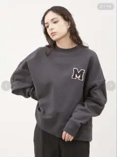 2025年最新】MilaOwen サガラ刺繍デザインビッグトレーナーの