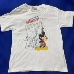 ウォルトディズニーワールド　ミッキーマウス　Tシャツ　サイン入り　キッズS