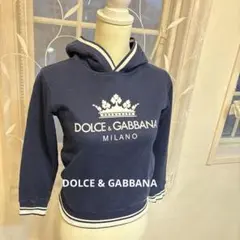 【DOLCE & GABBANA 】ネイビーパーカー