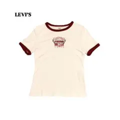 LEVI'S 半袖Tシャツ ピチt リンガーt 海外ガール y2k Sサイズ