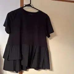 ビームズハート アシンメトリー 異素材プルオーバー