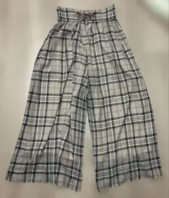 31 Sons de mode 38サイズ　ワイドパンツ　チェック柄