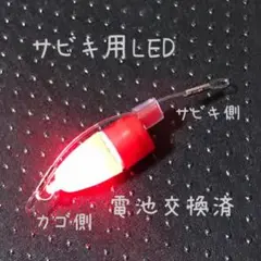 (ドラ太刀8本指) サビキ用赤色LEDライト 2個セット 防水対策済