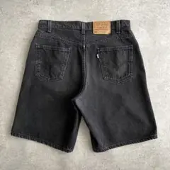 90s Levis 560 ブラック デニム バギー ショーツ USA製 W34