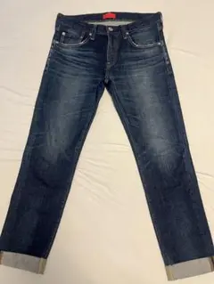 RED CARD × BEAMS ダークブルー ストレートデニム