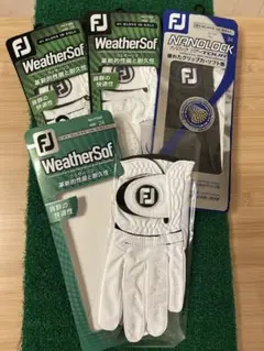 ★新品★ゴルフグローブ 24サイズ FJ Weather Sof +ナノロック